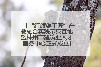 “红旗渠工匠”产教融合实践示范基地暨林州市建筑业人才服务中心正式成立