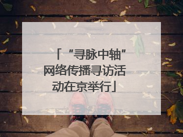 “寻脉中轴”网络传播寻访活动在京举行