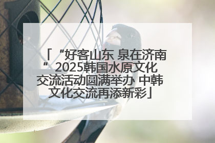 “好客山东 泉在济南”2025韩国水原文化交流活动圆满举办 中韩文化交流再添新彩