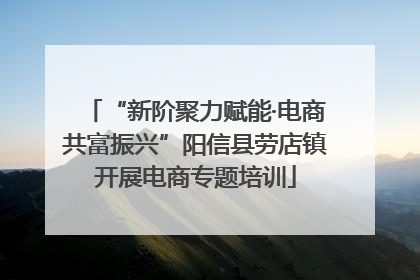 “新阶聚力赋能·电商共富振兴”阳信县劳店镇开展电商专题培训