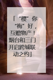 “樱”你“梅”好，互赠物产！烟台和三门开启跨城联动之约