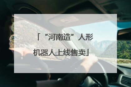 “河南造”人形机器人上线售卖