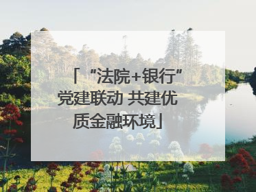 “法院+银行”党建联动 共建优质金融环境