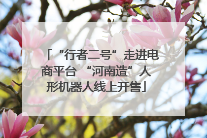 “行者二号”走进电商平台 “河南造”人形机器人线上开售