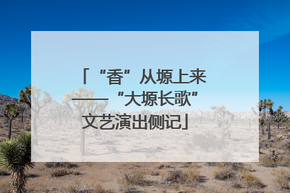 “香”从塬上来——“大塬长歌”文艺演出侧记