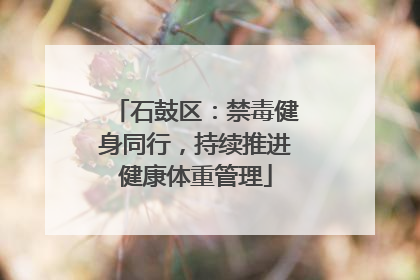 石鼓区：禁毒健身同行，持续推进健康体重管理