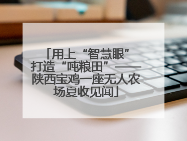用上“智慧眼” 打造“吨粮田”——陕西宝鸡一座无人农场夏收见闻