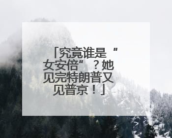 究竟谁是“女安倍”？她见完特朗普又见普京！