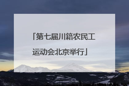 第七届川籍农民工运动会北京举行