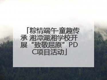 粽情端午·童趣传承 湘潭湖湘学校开展“致敬屈原”PDC项目活动