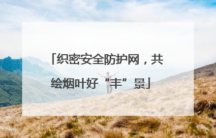 织密安全防护网，共绘烟叶好“丰”景