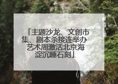 主题沙龙、文创市集、剧本杀接连举办 艺术周激活北京海淀沉睡石刻