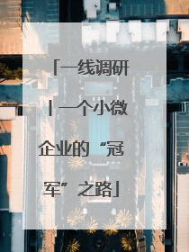 一线调研丨一个小微企业的“冠军”之路