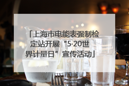 上海市电能表强制检定站开展“5·20世界计量日”宣传活动