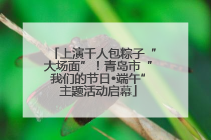 上演千人包粽子“大场面”！青岛市“我们的节日•端午”主题活动启幕