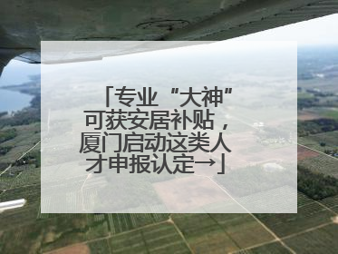专业“大神”可获安居补贴，厦门启动这类人才申报认定→