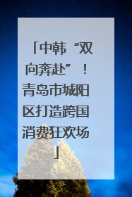 中韩“双向奔赴”！青岛市城阳区打造跨国消费狂欢场