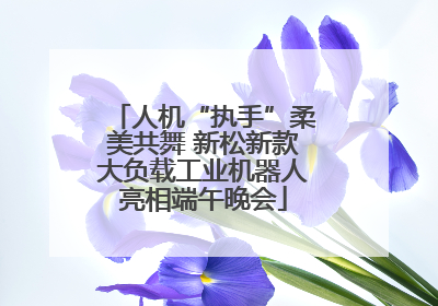 人机“执手”柔美共舞 新松新款大负载工业机器人亮相端午晚会