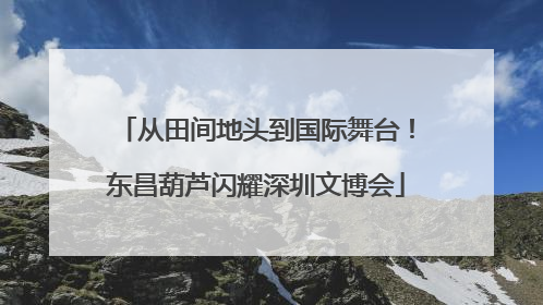从田间地头到国际舞台！东昌葫芦闪耀深圳文博会