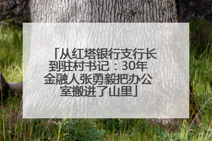 从红塔银行支行长到驻村书记：30年金融人张勇毅把办公室搬进了山里