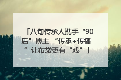 八旬传承人携手“90后”博主 “传承+传播”让布袋更有“戏”