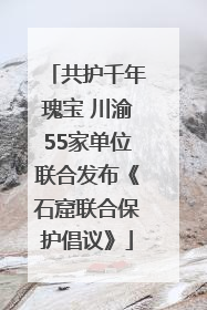 共护千年瑰宝 川渝55家单位联合发布《石窟联合保护倡议》