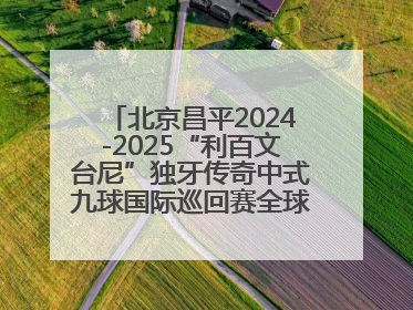 北京昌平2024-2025“利百文台尼”独牙传奇中式九球国际巡回赛全球总决赛举行