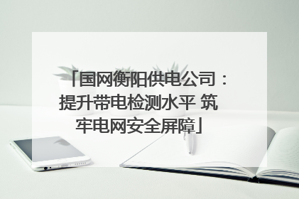国网衡阳供电公司：提升带电检测水平 筑牢电网安全屏障