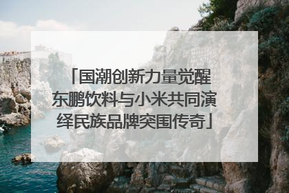 国潮创新力量觉醒 东鹏饮料与小米共同演绎民族品牌突围传奇