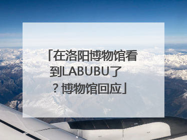 在洛阳博物馆看到LABUBU了？博物馆回应