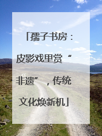 孺子书房：皮影戏里赏“非遗”，传统文化焕新机