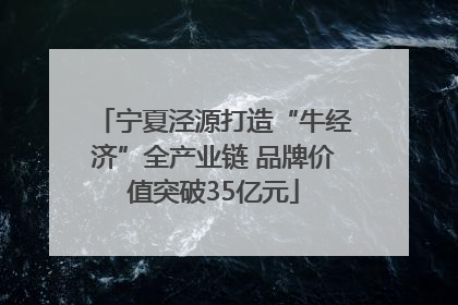 宁夏泾源打造“牛经济”全产业链 品牌价值突破35亿元