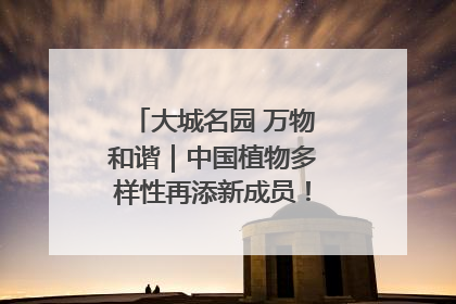 大城名园 万物和谐｜中国植物多样性再添新成员！它只在西藏墨脱