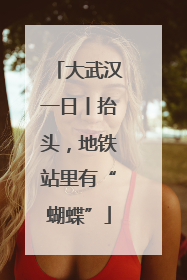 大武汉一日丨抬头，地铁站里有“蝴蝶”