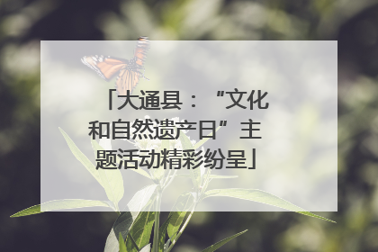 大通县：“文化和自然遗产日”主题活动精彩纷呈