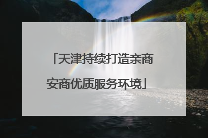 天津持续打造亲商安商优质服务环境