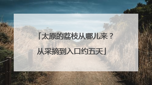太原的荔枝从哪儿来？从采摘到入口约五天