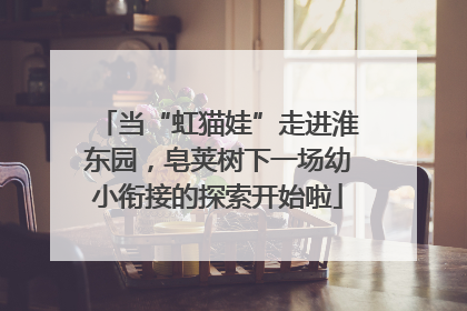 当“虹猫娃”走进淮东园，皂荚树下一场幼小衔接的探索开始啦