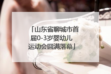 山东省聊城市首届0-3岁婴幼儿运动会圆满落幕
