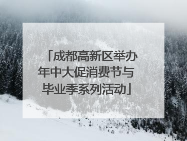 成都高新区举办年中大促消费节与毕业季系列活动