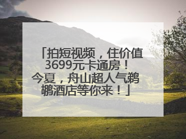 拍短视频，住价值3699元卡通房！今夏，舟山超人气鹈鹕酒店等你来！
