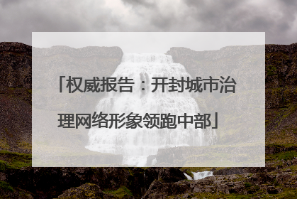 权威报告：开封城市治理网络形象领跑中部