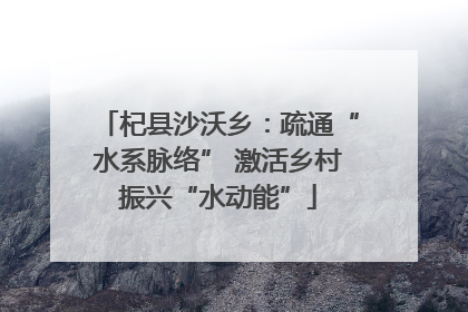 杞县沙沃乡：疏通“水系脉络” 激活乡村振兴“水动能”