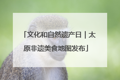 文化和自然遗产日｜太原非遗美食地图发布