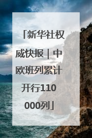 新华社权威快报｜中欧班列累计开行110000列