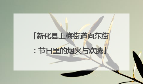 新化县上梅街道向东街：节日里的烟火与欢腾