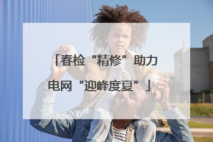 春检“精修”助力电网“迎峰度夏”