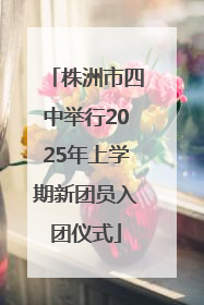 株洲市四中举行2025年上学期新团员入团仪式
