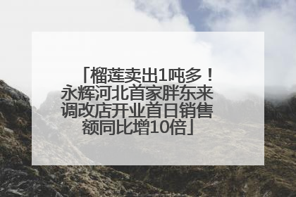 榴莲卖出1吨多！永辉河北首家胖东来调改店开业首日销售额同比增10倍