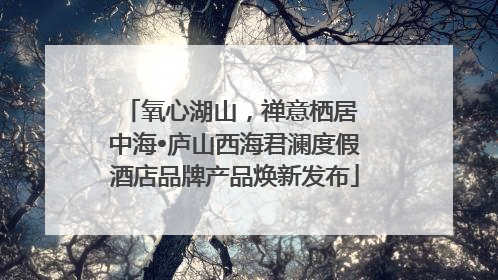 氧心湖山，禅意栖居 中海•庐山西海君澜度假酒店品牌产品焕新发布